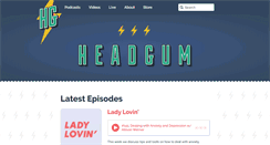 Desktop Screenshot of headgum.com