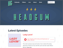 Tablet Screenshot of headgum.com